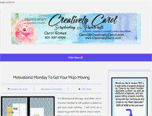 Tablet Screenshot of creativelycarol.com